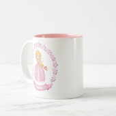 Personalisierte Niedliche Rosa Prinzessin Zweifarbige Tasse (Vorderseite Links)