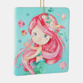 Personalisierte Niedliche Rothaarfrösche Keramikornament (Rechts)