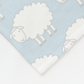 Personalisierte niedliche Schaf-Fleecedecke für Fleecedecke (Ecke)