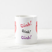Personalisierte niedliche Schwein-Schale Kaffeetasse (Mittel)