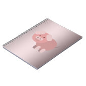 Personalisierte niedliche Schweinekeule Notizblock (Linke Seite)
