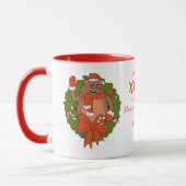 Personalisierte Niedliche Sloth Christmas Tasse -  (Links)