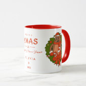 Personalisierte Niedliche Sloth Christmas Tasse - (VorderseiteRechts)