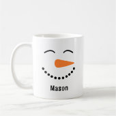 Personalisierte Niedliche Snowman Hot Cocoa Tasse (Links)