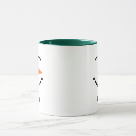 Personalisierte Niedliche Snowman Hot Cocoa Tasse  (Zentrum)