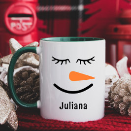 Personalisierte Niedliche Snowman Hot Cocoa Tasse