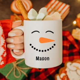 Personalisierte Niedliche Snowman Hot Cocoa Tasse