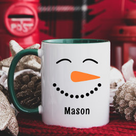 Personalisierte Niedliche Snowman Hot Cocoa Tasse