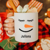 Personalisierte Niedliche Snowman Hot Cocoa Tasse 