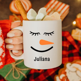 Personalisierte Niedliche Snowman Hot Cocoa Tasse