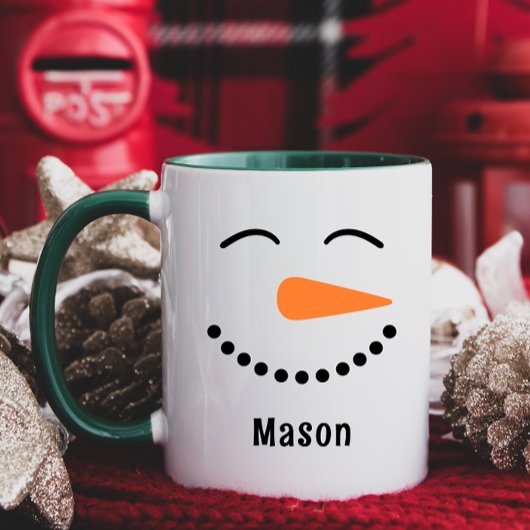 Personalisierte Niedliche Snowman Hot Cocoa Tasse
