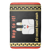 Personalisierte Niedliche Sonnenfront und Polka Do Badematte (Vorderseite Vertikal)