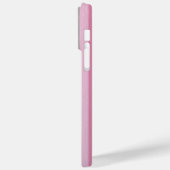 Personalisierte niedliche Streifen rosa und grau Case-Mate iPhone Hülle (Rückseite / Links)