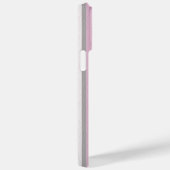 Personalisierte niedliche Streifen rosa und grau Case-Mate iPhone Hülle (Rückseite / Rechts)
