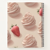 Personalisierte Niedliche süße Erdbeere Creme Past Notizblock (Rückseite)