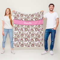 Personalisierte niedliche Teddybären, Muster rosa