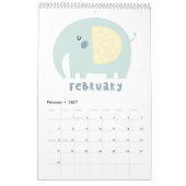 Personalisierte Niedliche Tiere 2017 Kalender (Feb 2027)