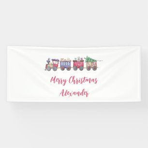 Personalisierte Niedliche Tiere mit Nordpol oder P Banner