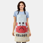 Personalisierte Niedliche und einfache Crabby-Krab Schürze (Getragen)
