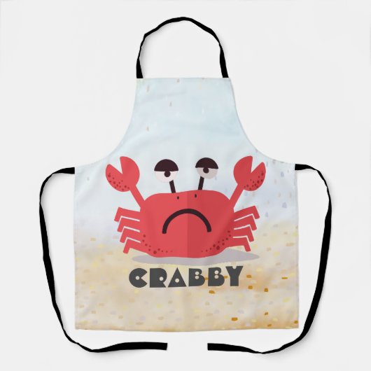 Personalisierte Niedliche und einfache Crabby-Krab Schürze (Vorderseite)