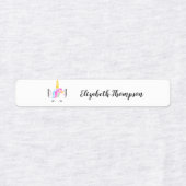 Personalisierte Niedliche Unicorn Kinderschule Etiketten (Design 1)