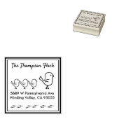 Personalisierte Niedliche Vögel Gummistempel (Stempel)