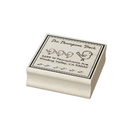 Personalisierte Niedliche Vögel Gummistempel