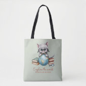 Personalisierte Niedliche "Wander Cat" Tasche (Vorderseite)