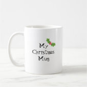 Personalisierte Niedliche Weihnachten & Berries Kaffeetasse (Links)