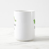 Personalisierte Niedliche Weihnachten & Berries Kaffeetasse (Mittel)
