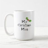 Personalisierte Niedliche Weihnachten & Berries Kaffeetasse (Links)