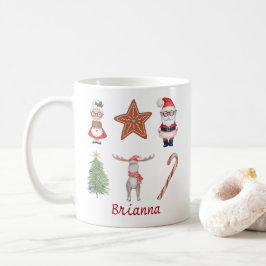 Personalisierte Niedliche Weihnachtsfeier Tasse Sa