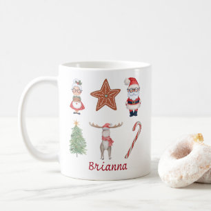 Personalisierte Niedliche Weihnachtsfeier Tasse Sa