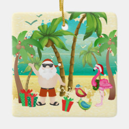 Personalisierte Niedliche Weihnachtsgeburten Keramikornament