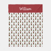 Personalisierte Niedliche Weihnachtskinder Fleecedecke (Vorderseite)