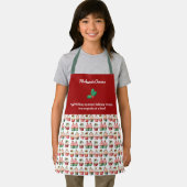 Personalisierte Niedliche Weihnachtskuchen Kid's S Schürze (Insitu)
