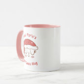 Personalisierte Niedliche Weihnachtsmannmütze Hot  Tasse (Vorderseite Links)