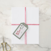 Personalisierte Niedliche Weihnachtspinguine Geschenkanhänger (Mit Garn)