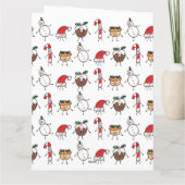 Personalisierte Niedliche Weihnachtszeichen Karte (Rückseite)