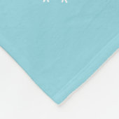 Personalisierte niedliche Welpen Weihnachtsbaumlie Fleecedecke (Ecke)