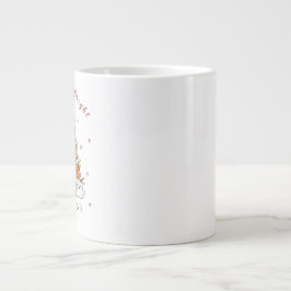 Personalisierte niedliche Welpen Weihnachtsbaumlie Jumbo-Tasse