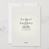 Personalisierte Niedliche Welpenwohnkarte Feiertagskarte (Rückseite)