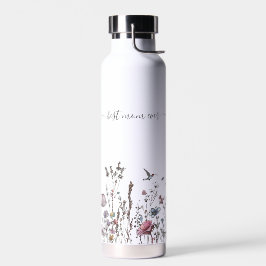Personalisierte Niedliche Wildblume Chic Design Mo Trinkflasche