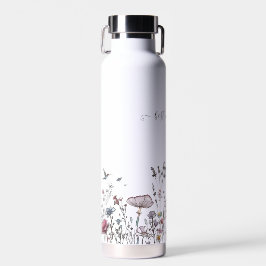 Personalisierte Niedliche Wildblume Chic Design Mo Trinkflasche