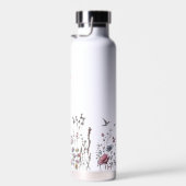 Personalisierte Niedliche Wildblume Chic Design Mo Trinkflasche (Rechts)