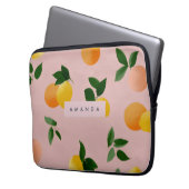 Personalisierte Niedliche Zitronenfrüchte Laptopschutzhülle (Vorderseite Links)