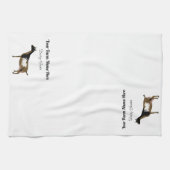 Personalisierte nigerianische Zwarf-Milchziege Geschirrtuch (Horizontal)