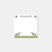 Personalisierte nigerianische Zwarf-Milchziege Post-it Klebezettel (Vorderseite)