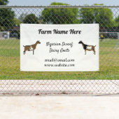 Personalisierte Nigerianische Zwerg-Milchziegensho Banner (Insitu)