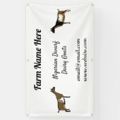 Personalisierte Nigerianische Zwerg-Milchziegensho Banner (Vertikal)